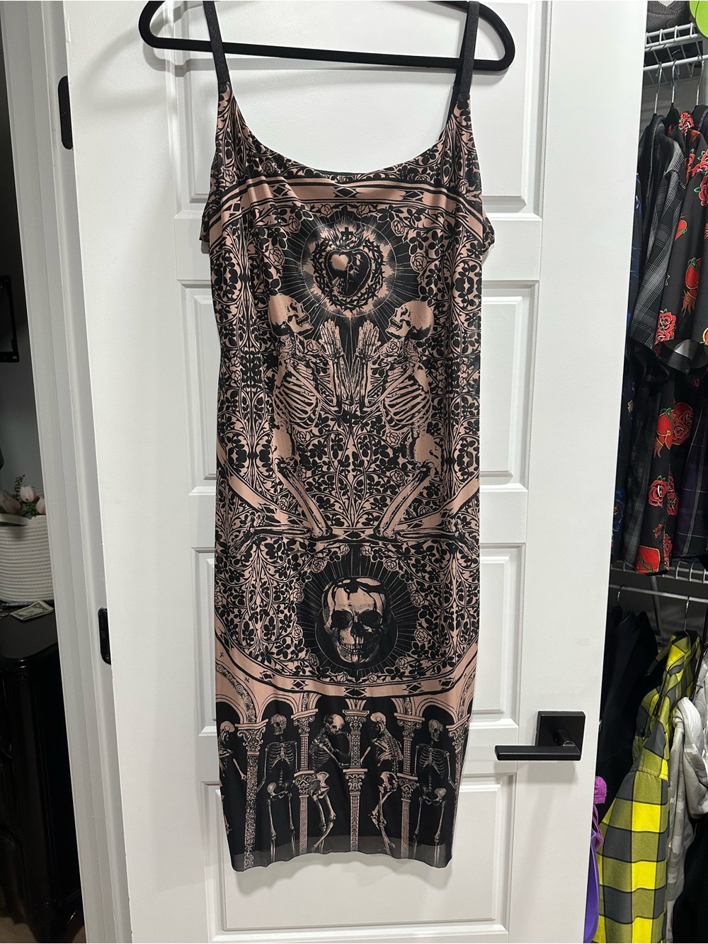 Blackmilk Blood Sacrifice Beige Sheer Bodycon Slip Dress